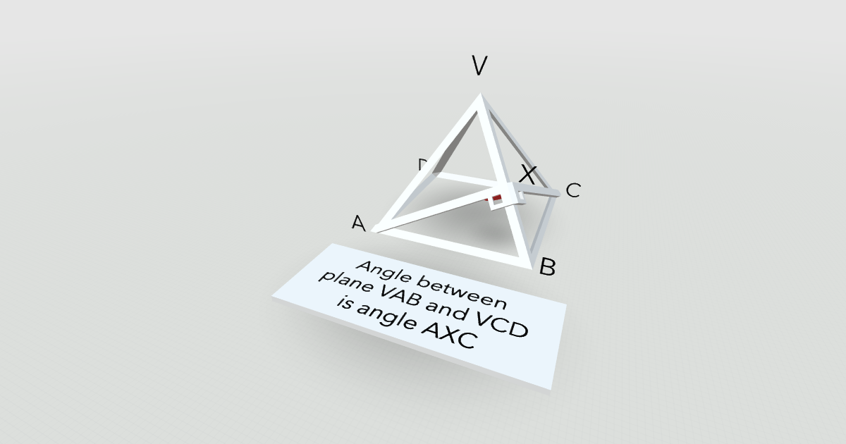 Delightex Edu :: Angle between 2 planes